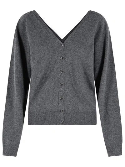Lisa Yang 'jiani' Grey Cashmere Cardigan