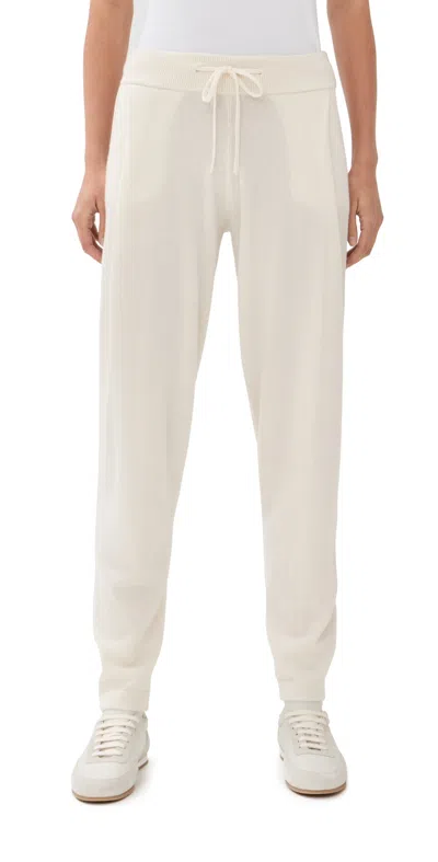 Lisa Yang Jo Cashmere Trousers Cream In White