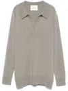 Lisa Yang Josefine Sweater Clothing In Pe Pebble