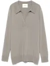 Lisa Yang Josefine Sweater Clothing In Pe Pebble