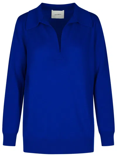 LISA YANG LISA YANG 'JOSEPHINE' BLUE CASHMERE SWEATER WOMAN