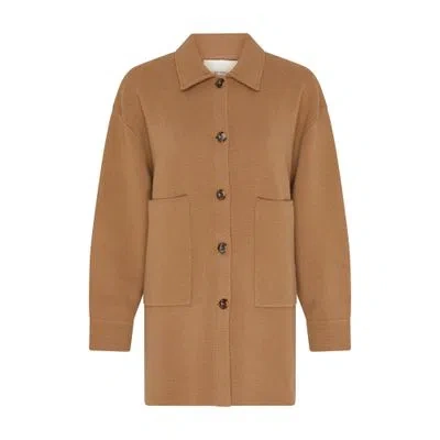Lisa Yang Julianne Cashmere Cardigan In Brown