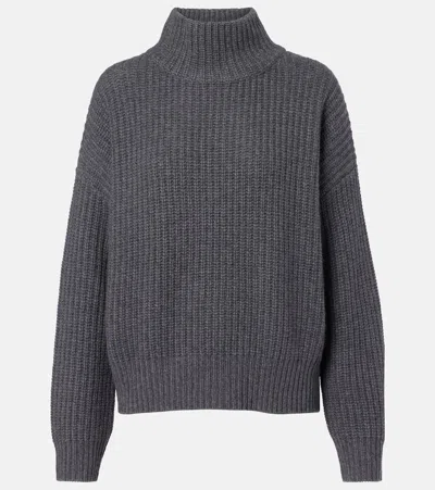 Lisa Yang Julina Turtleneck Cashmere Sweater In Gray