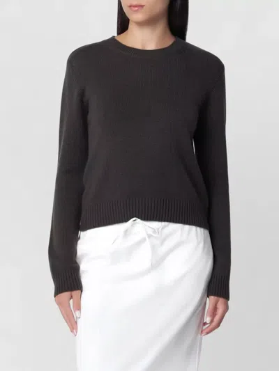 Lisa Yang Mable Sweater In Dark Fern Cashmere In Orange