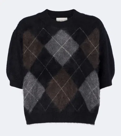 Lisa Yang Juniper Argyle Cashmere Sweater In Multi