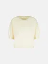 Lisa Yang 'juniper' Cream Cashmere Sweater In White