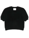 Lisa Yang Juniper Knitted Top In Black