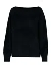 Lisa Yang Kamila Black Cashmere Sweater In Negro