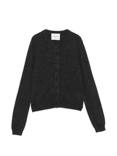 Lisa Yang Fine-knit Cashmere Round-neck Long-sleeve Cardigan In Animal Print