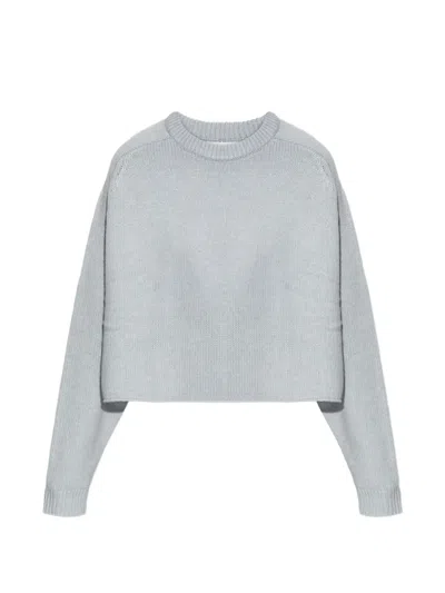 Lisa Yang Karine Cropped Knitted Top In Blue