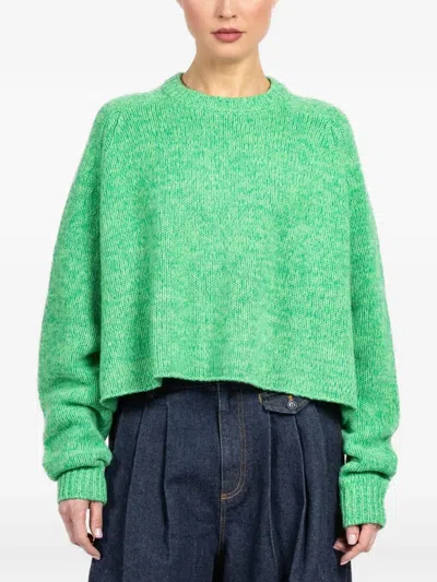 Lisa Yang Karine D Crew-neck Sweater In Green