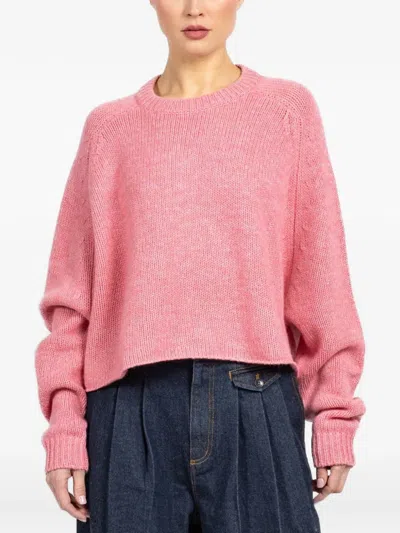Lisa Yang Karine Raglan-sleeve Sweater In Pink