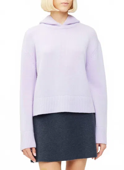 Lisa Yang Karolin Hooded Sweater In Lavender In Purple
