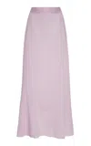 Lisa Yang Kelsy Cashmere Silk Knit Maxi Skirt In Pink