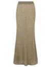 Lisa Yang 'kelsy' Long Skirt In Brown Silk Blend Women In Brown