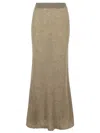 Lisa Yang 'kelsy' Long Skirt In Brown Silk Blend Women In Brown