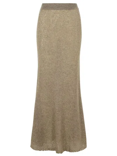 Lisa Yang 'kelsy' Long Skirt In Brown Silk Blend Women