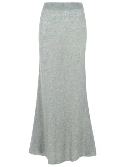 Lisa Yang Knitted Skirt In Grey