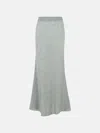 Lisa Yang 'kelsy' Long Skirt In Grey Silk Blend In Grey