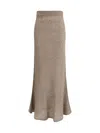 Lisa Yang Women Kelsy Skirt In Brown