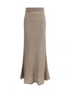 Lisa Yang Women Kelsy Skirt In Brown