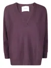 Lisa Yang Kenny V-neck Cashmere Sweater In Purple