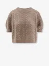 Lisa Yang Kenzie Cashmere And Silk Sweater In Brown