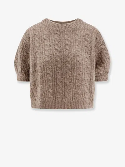 Lisa Yang Kenzie Cashmere And Silk Sweater In Brown