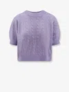 Lisa Yang Kenzie Cashmere And Silk Sweater In Purple