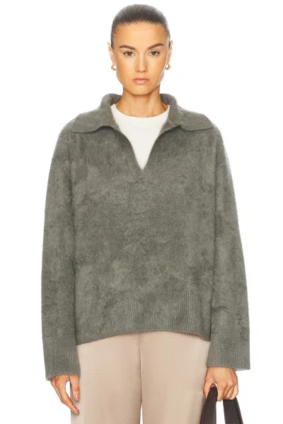 Lisa Yang Kerry Sweater In Fern Brushed