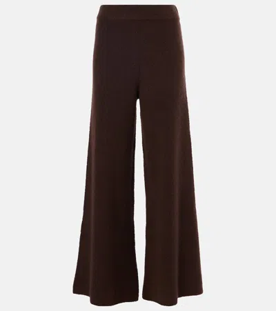 Lisa Yang Khloe Cashmere-blend Wide-leg Pants In Grey