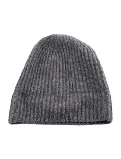 Pre-owned Lisa Yang Knit Cashmere Beanie  W/tags In Grey