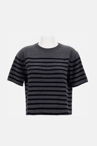 Lisa Yang Knit T-shirt In Gray