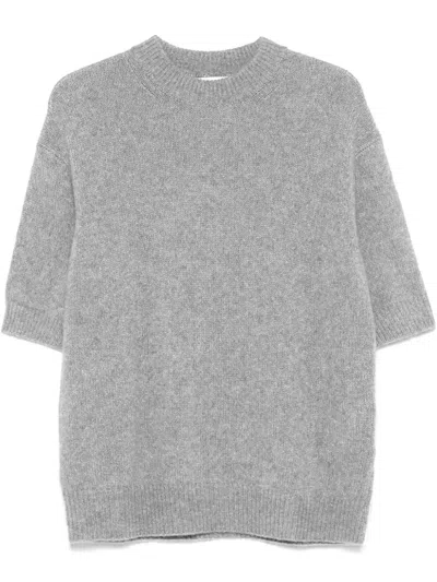 Lisa Yang Knitted Top In Grey
