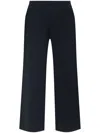 Lisa Yang Elastic Waist Casual Pants In Blue