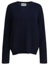 Lisa Yang Deep Blue Cashmere Sweater In Blue