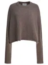 Lisa Yang Grey Knitted Cashmere Knitwear In Gray