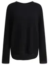 Lisa Yang Relaxed Fit Cropped Cashmere Sweater In Black