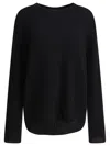 Lisa Yang Relaxed Fit Cropped Cashmere Sweater In Black