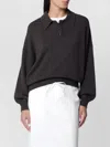 Lisa Yang Knitwear Casual Collar Detail Long Sleeves In Animal Print
