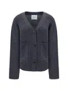 Lisa Yang Danni Cashmere Cardigan In Grey