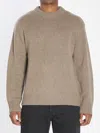 Lisa Yang Crew-neck Ribbed Cashmere Sweater In Brown