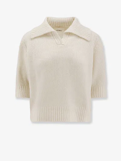 Lisa Yang Lailai Cashmere And Silk Sweater In White
