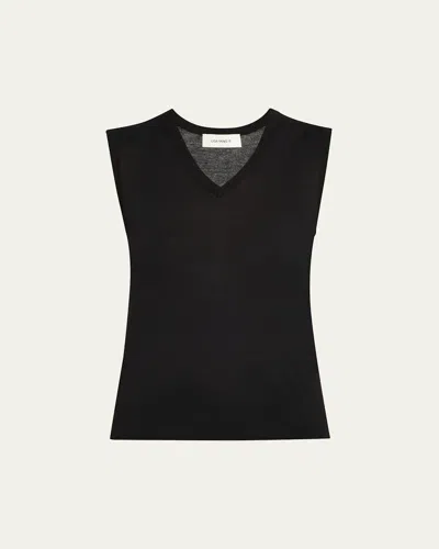 Lisa Yang Lauri Sleeveless Cashmere Top In Black