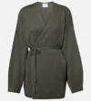 Lisa Yang Laurina Cashmere Wrap Cardigan In Green