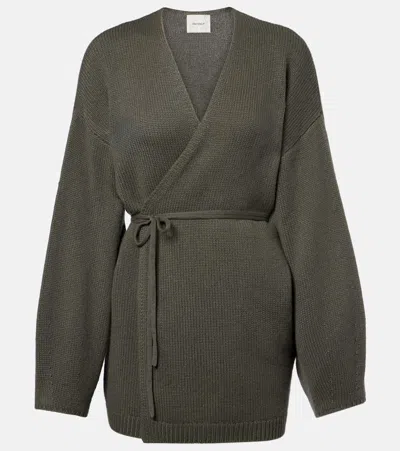 Lisa Yang Laurina Cashmere Wrap Cardigan In Green