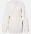 Lisa Yang Laurina Cashmere Wrap Cardigan In White