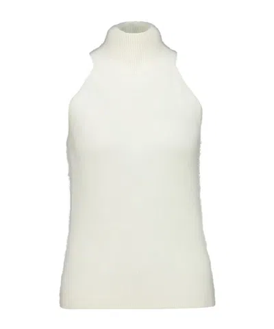 Lisa Yang Leaya Knitted Sleeveless Vest In White