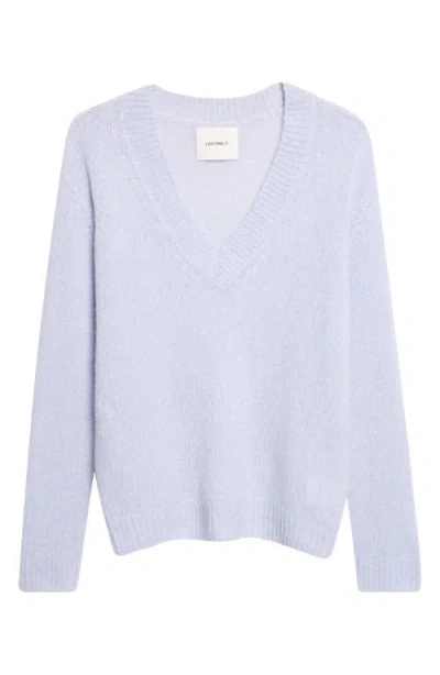Lisa Yang Leona V-neck Cashmere & Silk Sweater In Blue