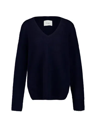 Lisa Yang Leona V-neck Sweater In Blue